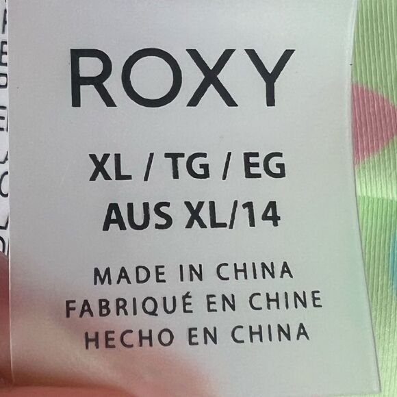 Roxy Tropics Hype Hipster Reversible Ambrosia Swirl Bikini Bottom Size XL - Picture 8 of 11